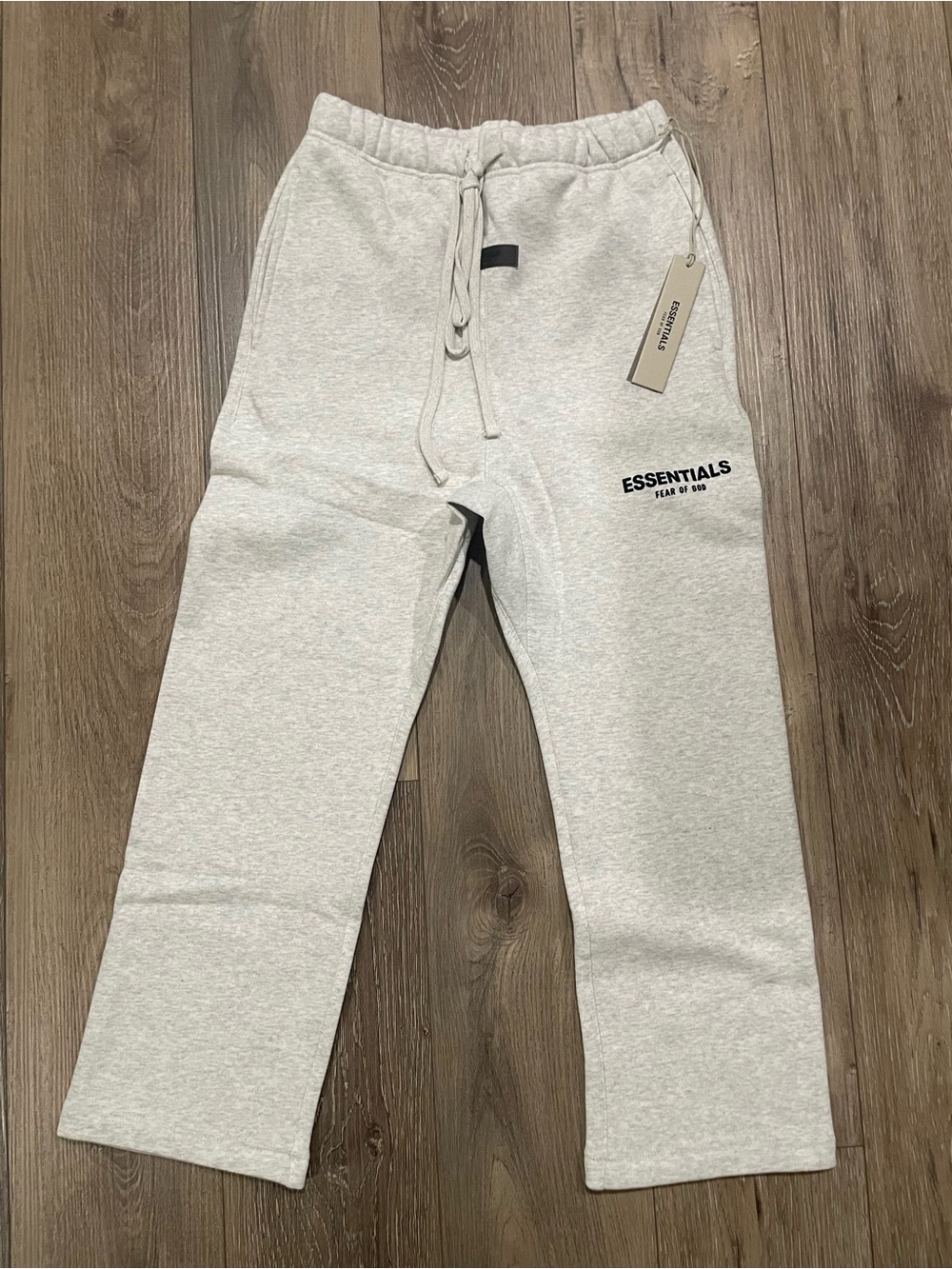 Fear of God Essentials Light Gray Men’s Sweatpants with Drawstring